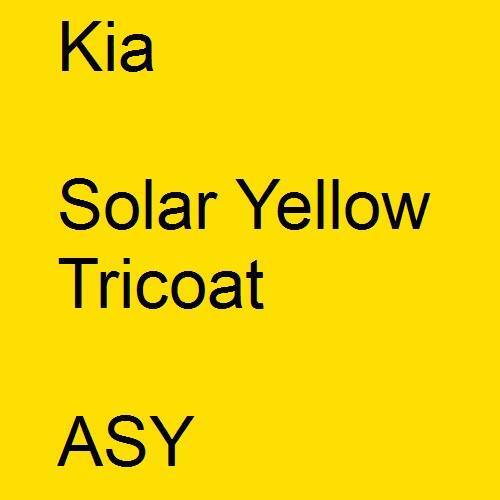 Kia, Solar Yellow Tricoat, ASY.